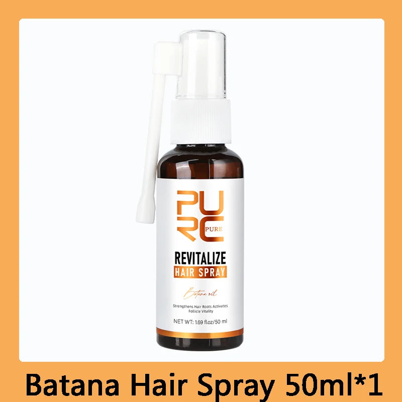 PURC Batana Oil Hair Growth Spray Hair Loss Treatment for Men Women Nourishing Hair Roots Thickening Hair Care Products