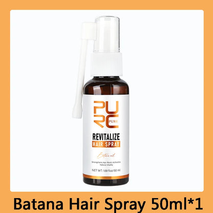PURC Batana Oil Hair Growth Spray Hair Loss Treatment for Men Women Nourishing Hair Roots Thickening Hair Care Products