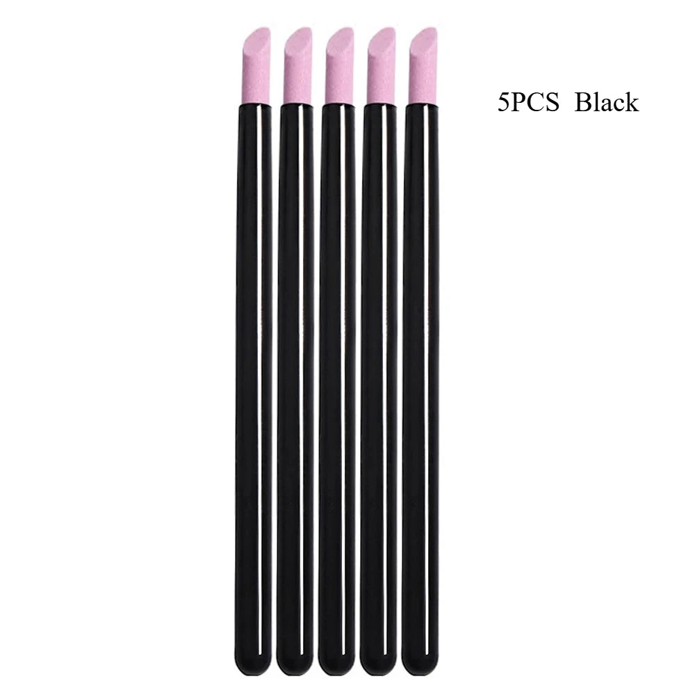 Quartz Nail Skin Grinding Pen Cuticle Remover Trimmer Dead Skin Remover Nail Polish Pen Manicure Stick Nail Files Manicure Tools