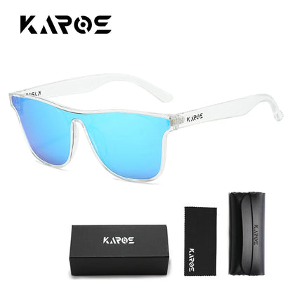 KAROS Polarized Sunglasses For Men Women Square Oversized Anti Glare Driving Eyewear Mirror Sun Glasses Women UV400 Goggles YZ20