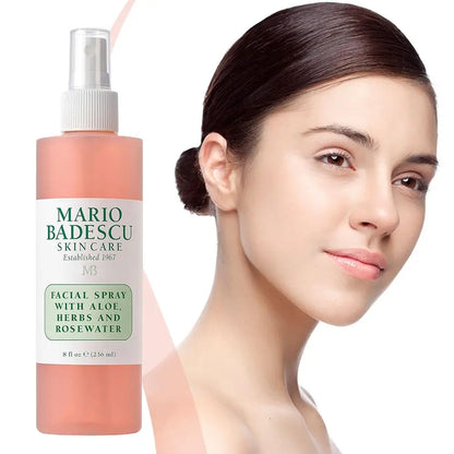 Mario Badescu Facial Toner Mist Aloe Vera Herbal Rose Water Revitalizing Nourishing Facial Moisturizing Toner Facial Treatment