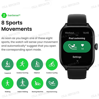 For Android IOS New Smart Watch Bluetooth Call Fitness Tracker Heart Rate Monitor Alarm Clock Outdoor Sports Monitoring Watches