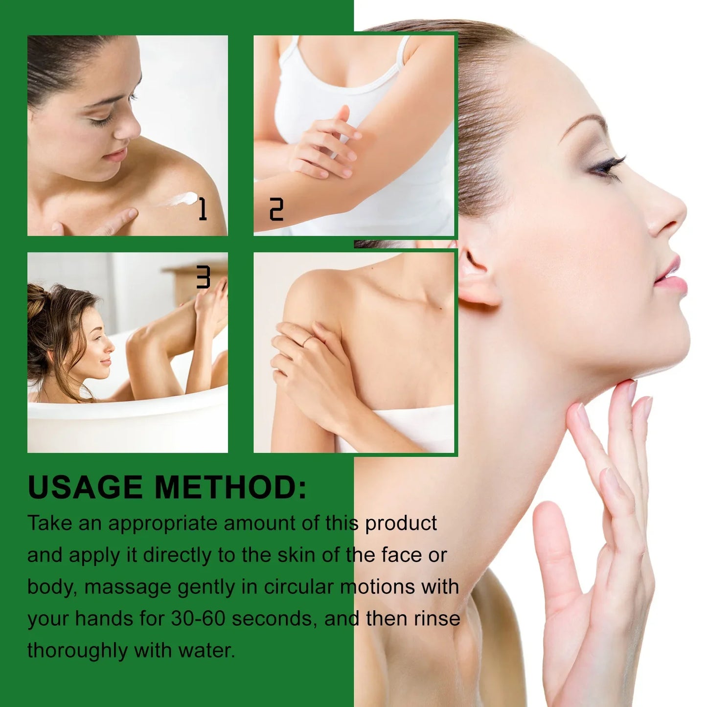 Aloe Vera Facial Exfoliating Scrub Whitening Acne Blackhead Treatment Deep Cleansing Pores Peeling Gel Face Body Skin Care Cream