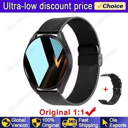 Men Women Health Smart Watch AMOLED Screen Voice Call Smartwatch All-day Heart Rate Monitoring Fashion Waterproof Sports Watches