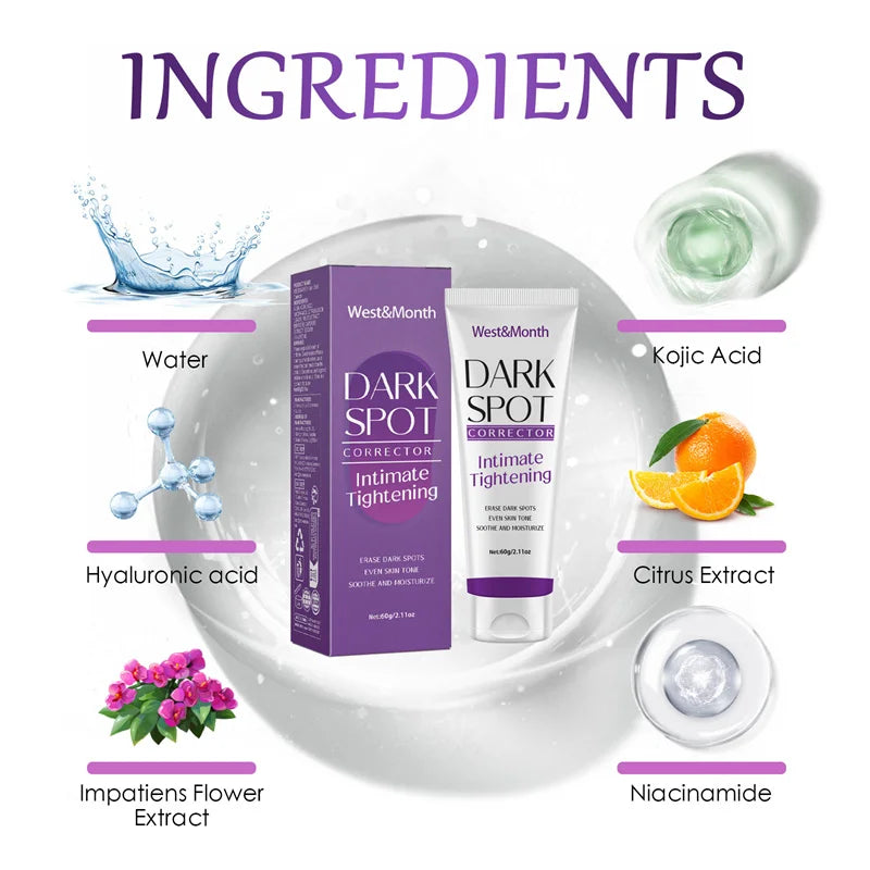 Nicotinamide Brightening Cream For Dark Skin Effective Lighten Thigh Inner Bleach Remove Melanin Private Parts Brighten Cream