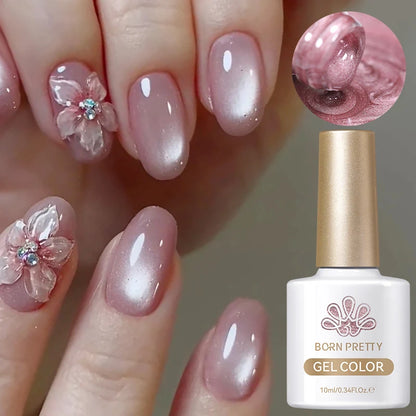 BORN PRETTY 10ml HEMA TPO FREE Mint Chocolate Cat Magnetic Gel Nail Polish Sumer Colored Ultra Shine Soak Off UV Gel Nail Art