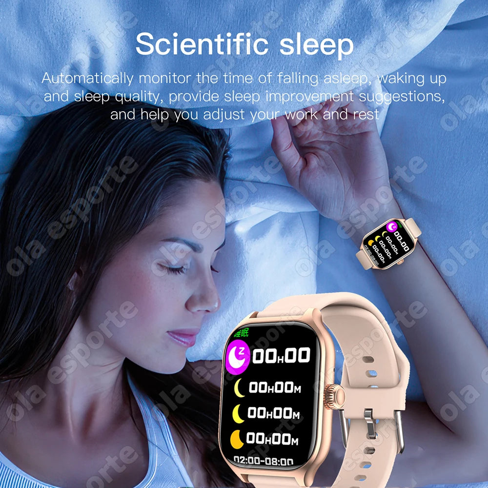 New Smart Watch Bluetooth Call Heart Rate Sleep Monitoring 100+ Sports Modes Pedometer IP68 Waterproof Smartwatch For Men Women