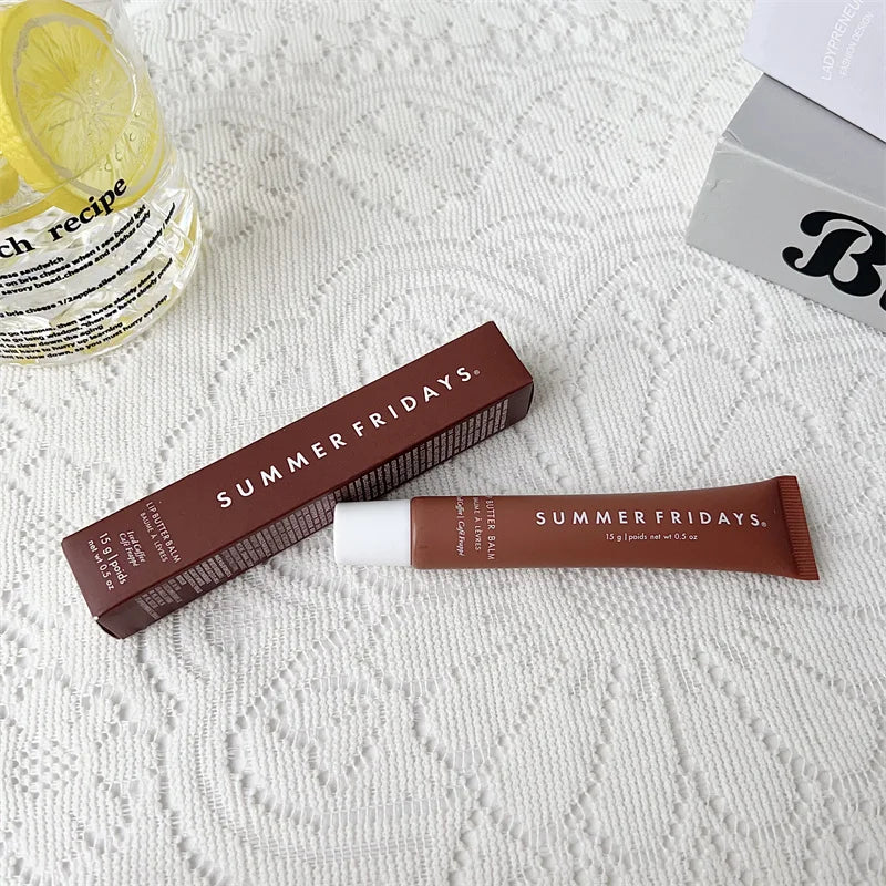 Summer Fridays Iced Coffee Lip Balm Mini Lip Gloss Set New Moisturizing Transparent Smooth Soft Tube Mirror Lipstick Lip Makeup