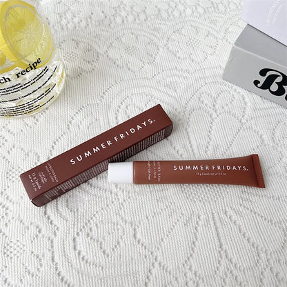 Summer Fridays Iced Coffee Lip Balm Mini Lip Gloss Set New Moisturizing Transparent Smooth Soft Tube Mirror Lipstick Lip Makeup