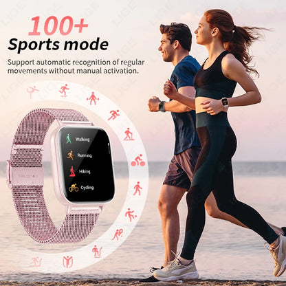 LIGE 2025 Smart Watch Women Bluetooth Call Sport Fitness Tracker Watch Health Monitor Fashion Ladies Men Smartwatch For Android