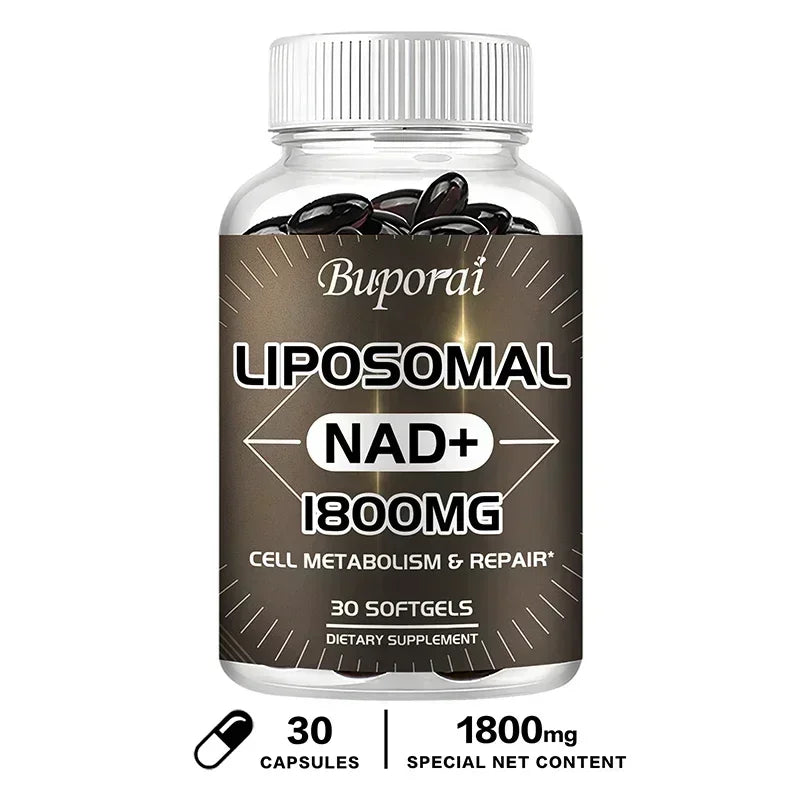Liposomal NAD Supplement - Promotes Overall Health, Enhances Energy, Repairs Cells, Boosts Immunity, Efficient Absorption