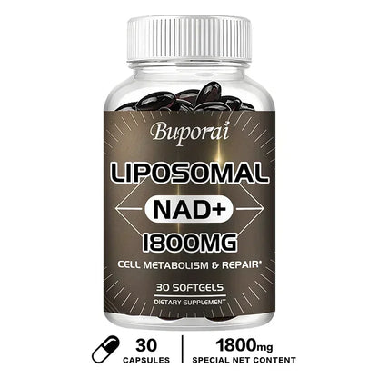 Liposomal NAD Supplement - Promotes Overall Health, Enhances Energy, Repairs Cells, Boosts Immunity, Efficient Absorption