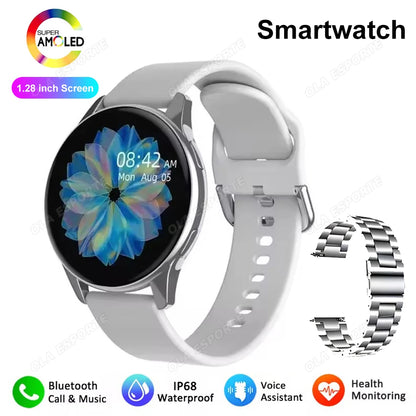 Men Women Sports Smart Watch 1.28" Screen Voice Call Smartwatch Heart Rate Sleep Monitoring Smart Notifications Message Preview