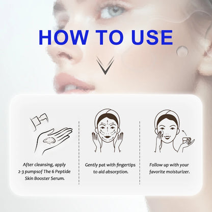 Sanlivna Korean Skincare 6 Peptide + 1% Retinol Duo - Plant Squalene Set for Wrinkles & Hydration