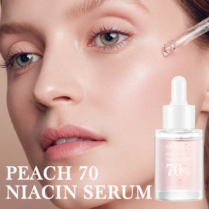 Peach 70% Niacinamide Face Serum Melanin Removal Fade Melasma Dark Spots Corrector Shrink Pores Moisturizing Korean Skin Care