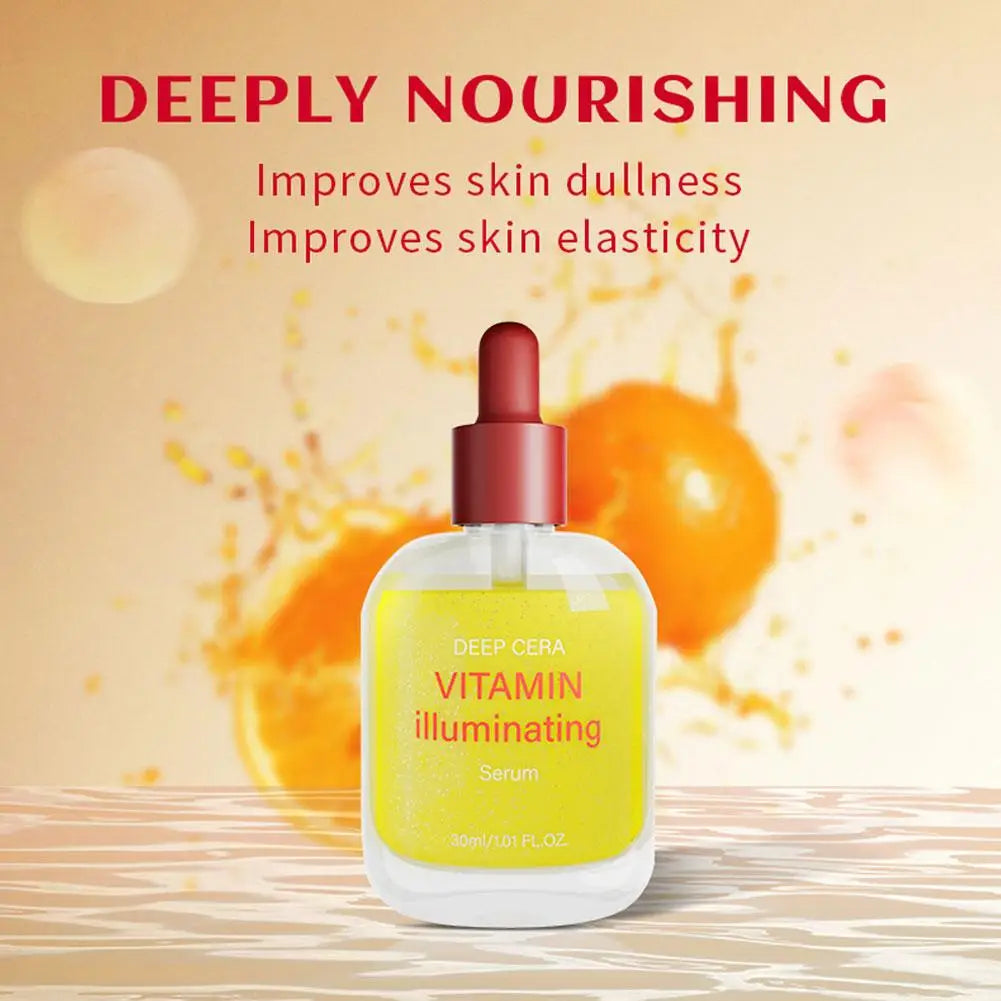 EQQUALBERRY Deep Care Facial Serum Moisturizing Brightening Smoothing Skin Serum VITAMIN Illuminating Plumping Serum Skin Care