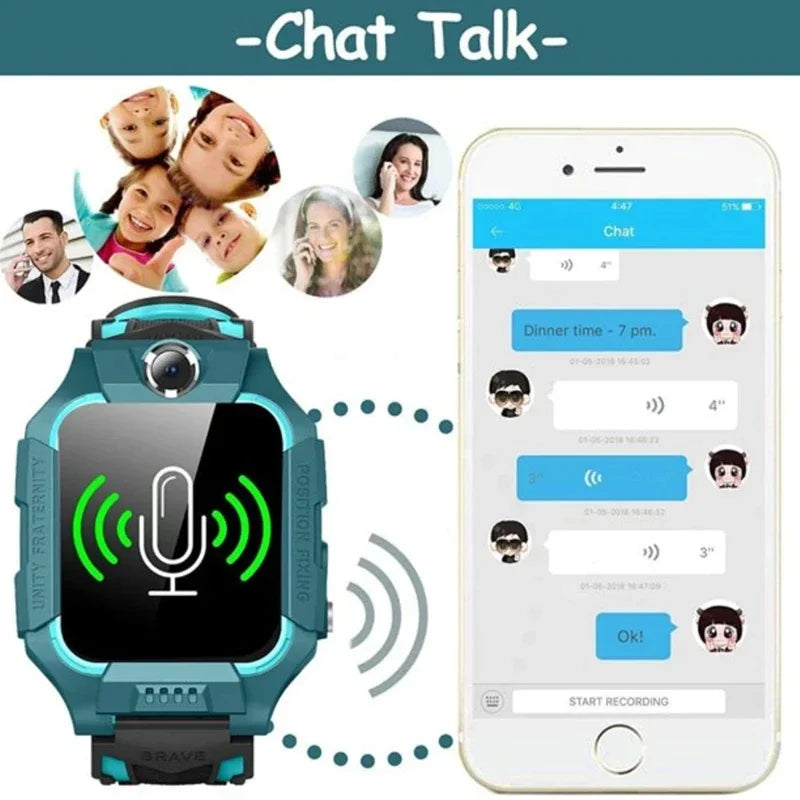 OnePlus Kids 2G Smart Watch SOS GPS Location Sim Card Call Camera Child SmartWatch Camera Waterproof Watch Gift For IOS Android