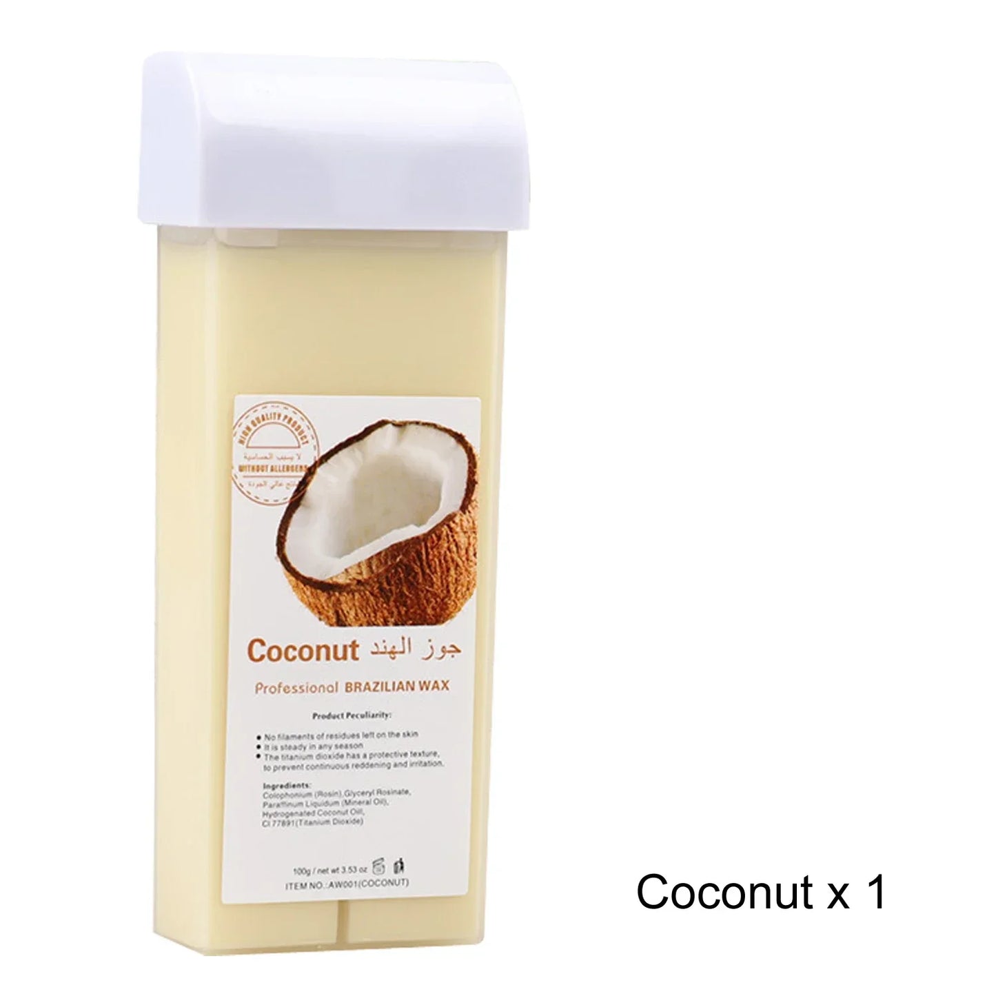 Painless Roll-On Wax Depilatory Honey & Aloe Vera Wax Cartridge for Bikini And Body Hair Removal Compatible with Wax Warmers