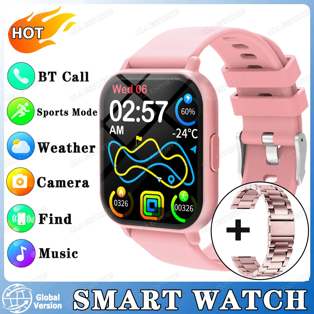 New Women Bluetooth Call Smart Watch Heart Rate Menstrual Tracking Health Smartwatches Waterproof Men Smartwatch For Android IOS