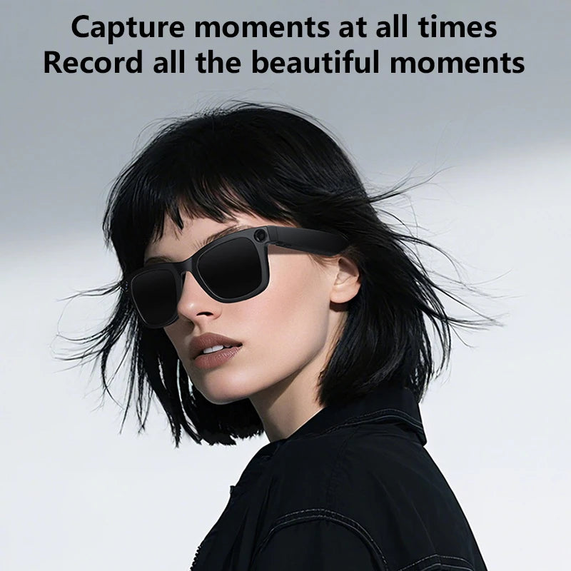 Xiaomi 8K HD AI Smart Camera Glasses With Long-lasting Battery Voice Assistant Control Calling Music Outdoor Photo-grey Glasses