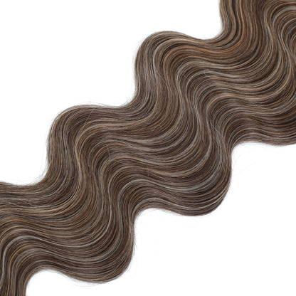 30Inches 200grams Piano Brown P4/12/27 Body Wavy Ombre Blond 27/613 Hair Weave Bundles Synthetic Hair Extension High Temperature