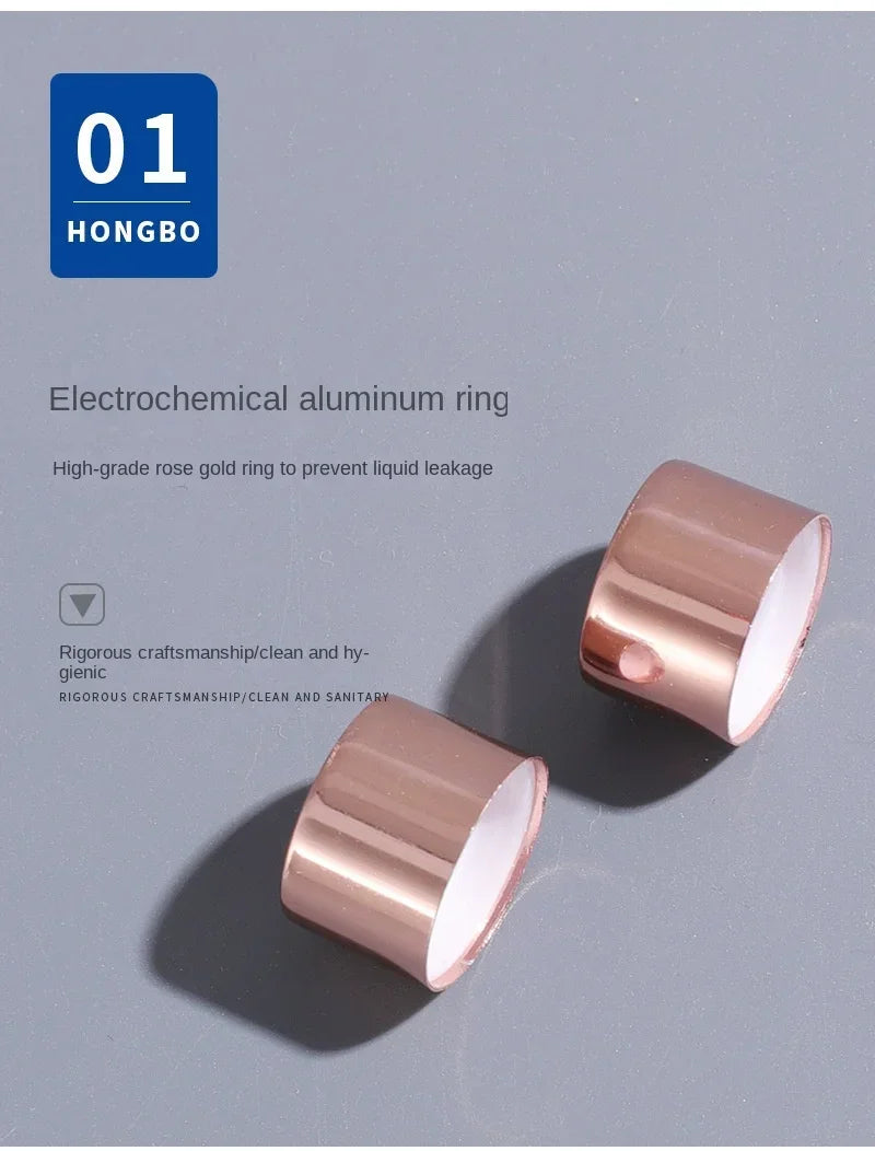 50pcs/Pack Rose Gold 1ml 2ml 3ml 5ml Dropper Bottle Empty Essential Oils Bottles Glass Vials Dropper Refillable Clear