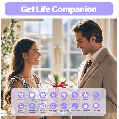 LAXASFIT New Smart Watch Bluetooth Talk Man Woman Smartwatch 100+ Sports Functions Fitness Bracelet Customized Dial Smart Watch