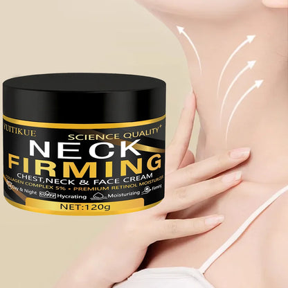 YUITIKUE Neck Firming Cream 120g - Retinol & 5% Collagen, Day/Night Moisturizer, Lifts Chest, Neck & Face, Anti-Aging