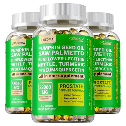 Prostate Support for Adult Men - Reduce Toilet Trips, Improve Sleep, Bladder Control, Relieve Hair Loss, Promote Hair Growth