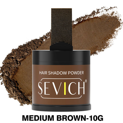 SEVICH Hairline Powder With Brush Black Root Cover Up Instant Waterproof Hairline Shadow Powder Hair Concealer Coverage Makeup