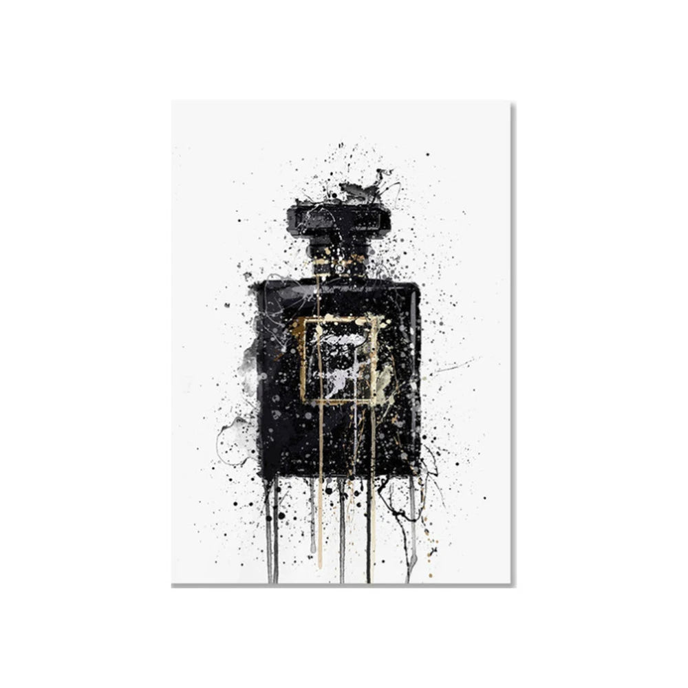 Abstract Street Graffiti Ink Style Perfume Stylized Wall Art Posters Home Room Decor Canvas Painting Mural Picture Print Artwork