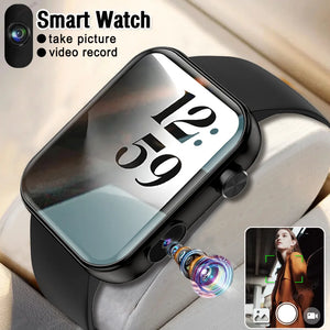 New Smart Watch Women Men Camera Take Photo Record Video Heart rate Sports Fitness Waterproof Bluetooth Call For Android iOS