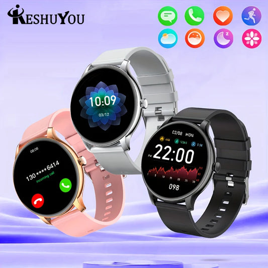 LXASFIT 2025 New Smart Watch Heart Rate Sleep Health Monitor Bluetooth Talk Ladies Sport Smart Watch for Android IOS