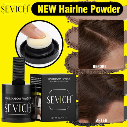 10g SEVICH Hairline Powder Root Cover Up Black Waterproof Hair Shadow Powder Natural Cove Hair Loss Hairline Shadow Conceale