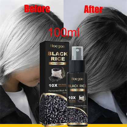 Gray White Hair Treatment Serum Cover White Hair To Black Natural Color Repair Spray Anti Loss Hair Restore Healthy Hair Care