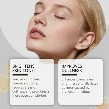 Glow Brightening Rice Essence Moisturizing Nourishing Even Skin Tone Improves Dullness Oil-Control Brightening Serum Skincare