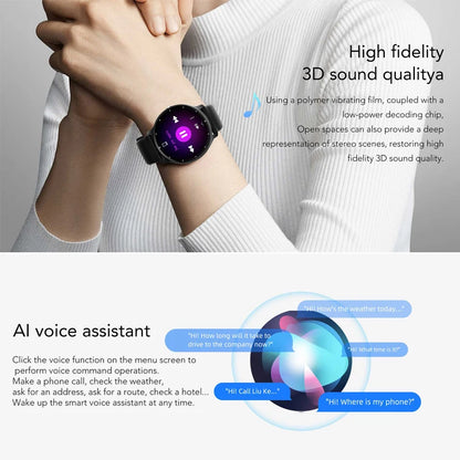 For Xiaomi Fashion Ladies Smart Watch Full Touch Screen HD Screen Health Monitoring Heart Rate Waterproof Bluetooth Call Watch
