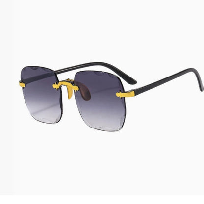 Square Sunglasses Woman Fashion Rimless Gradient Sun Glasses Brand Designer Sunglasses for Women Очки Солнечные Женские Очки