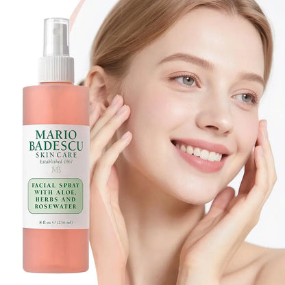 Mario Badescu Facial Toner Mist Aloe Vera Herbal Rose Water Revitalizing Nourishing Facial Moisturizing Toner Facial Treatment