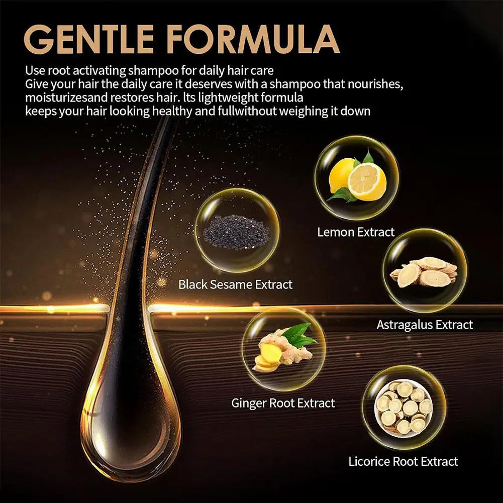 Spartan Root Activator Shampoo Hair Regrowth Non-irritating Fluffy Nourishing Shampoo Anti Hair Loss Shampoo Hair Care Product