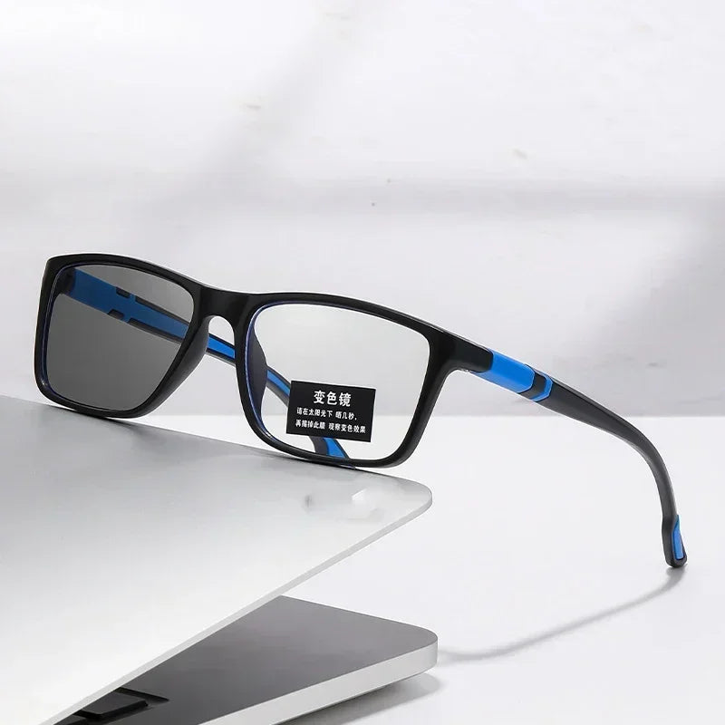 Men Women Fashion Photochromic Glasses Outdoor New Stylish Reading Glasses Smart Color Changing Presbyopia Eyeglasses