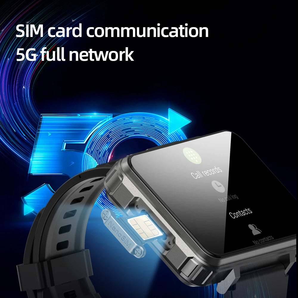 VP999 Ultra Large Screen Smart Watch 4G Dual Camera 64GB Face Recognition Unlock 1400mAh Maps 2.4 inch Touch Screen Smartwatch