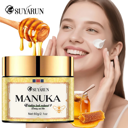 SUYARUN Manuka Honey Collagen & Retinol Moisturizer - Deep Hydration, Skin Repair, Brightening - For All Skin Types.