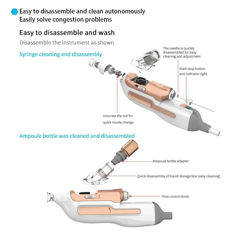 Hello Face 3 High Pressure Airflow Facial Care System - Hydrating Beauty Maintenance Equipment for Skin Care-W8