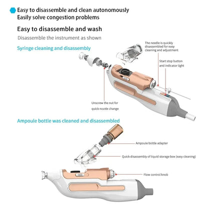 Hello Face 3 High Pressure Airflow Facial Care System - Hydrating Beauty Maintenance Equipment for Skin Care-W8