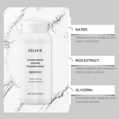 Enzyme Face Powder Wash Skin Oil Control Clean Facial Pores Remove Blackheads Pimples Brighten Skin Tone Long-lasting Freshness