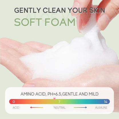 50g Aloe Vera Facial Cleanser Shrink Pores Oil Control Moisturizing Acne Anti Aging Wrinkle Hydration Cleansing Face Skin Care