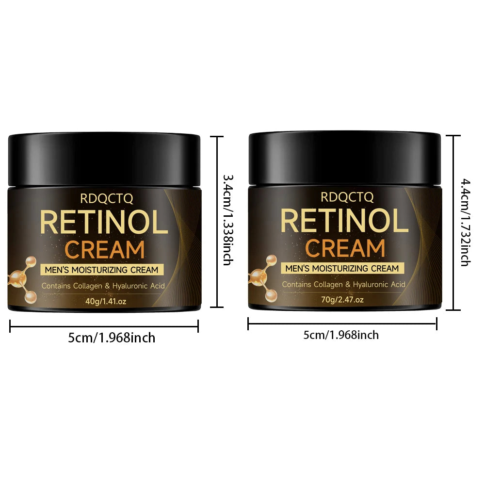 RDQCTQ Men's Retinol Face Moisturizer Moisturizing Retinol Cream Aging Moisturizing Shrink Anti-Wrinkle Pores Whitening Smooth