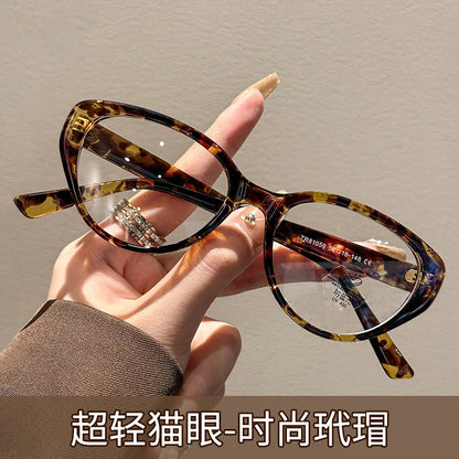 ZIROSAT 81059 New anti blue  Ultralight  TR90 Myopia Glasses Retro Square Optical Prescription Eyeglasses Frame For Men Or Women