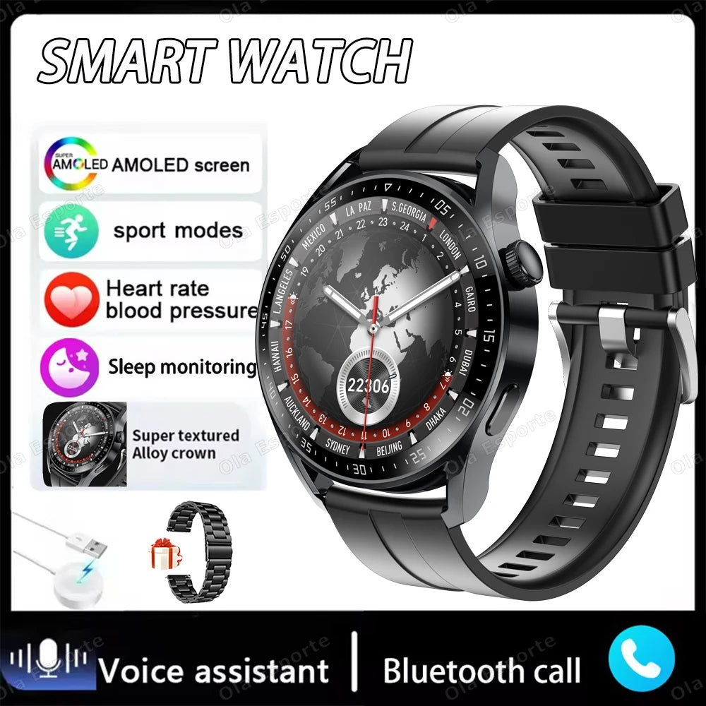 New Watch 4 Pro Upgrade Smart Watch 2025 Watch 4 Series Heart Rate Sleep Health Monitoring BT Call Sports Waterproof Smartwatch